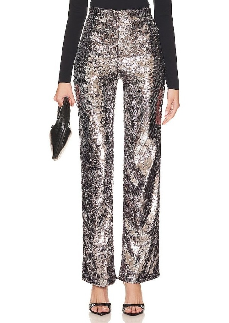 Good American Sequin Wide Leg Pants