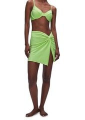 Good American Sparkle Twist Cover-Up Sarong