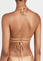 Good American Triangle Wrap Around Bikini Top
