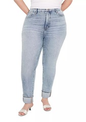 Good American Good Classic Cuffed Jeans