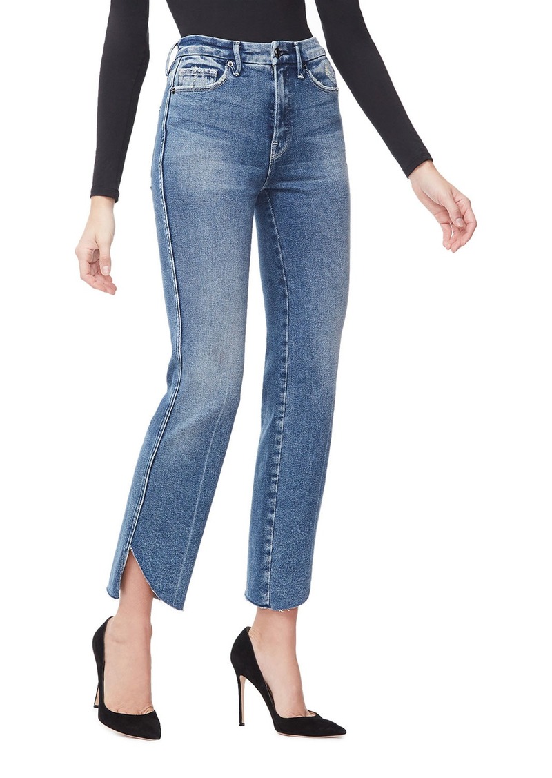 Good Curve Straight Cascade-Hem Jeans - Inclusive Sizing
