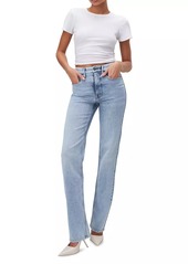 Good American Good Icon Straight-Fit Jeans