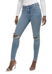 Good American Good Legs Distressed Crop Jeans - Inclusive Sizing