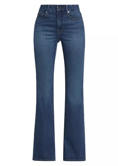 Good American Good Legs High-Rise Stretch Flared Jeans