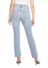 Good American Good Legs Straight-Leg Jeans