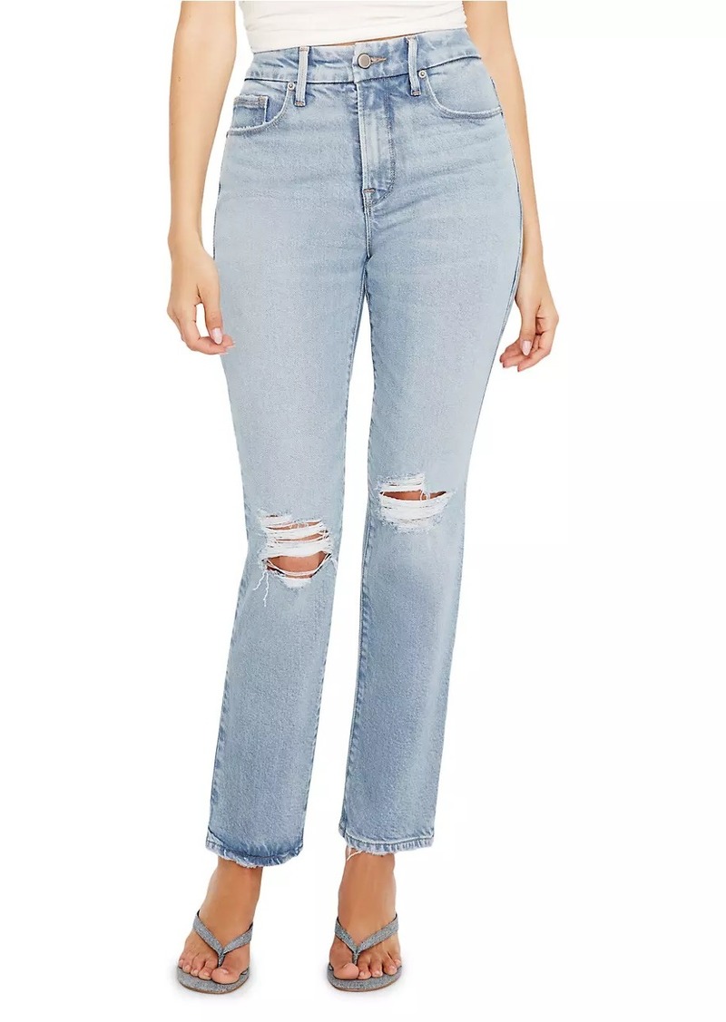 Good American Good Legs Straight-Leg Jeans