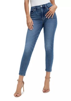 Good American Good Waist High-Rise Cropped Skinny Jeans