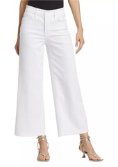 Good American Good Waist Palazzo Ankle-Crop Jeans