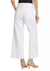 Good American Good Waist Palazzo Ankle-Crop Jeans