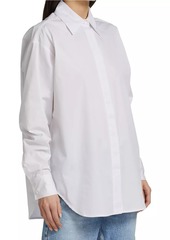Good American Oversized Unisex Cotton-Blend Shirt