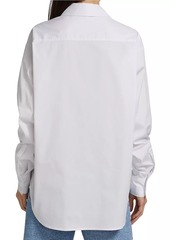 Good American Oversized Unisex Cotton-Blend Shirt