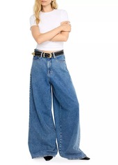 Good American Paneled Wide-Leg Jeans