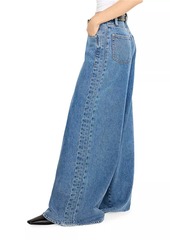 Good American Paneled Wide-Leg Jeans