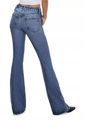 Good American Soft Tech Good Legs Flare Jeans