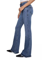 Good American Soft Tech Good Legs Flare Jeans