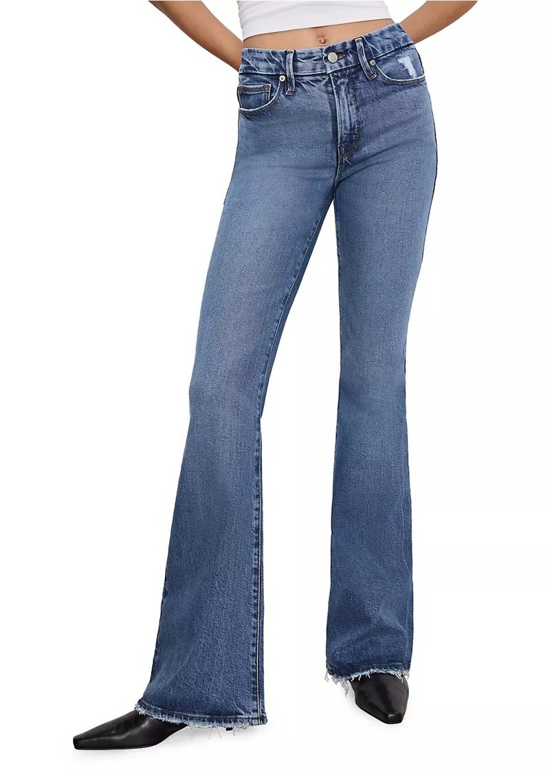 Good American Soft Tech Good Legs Flare Jeans