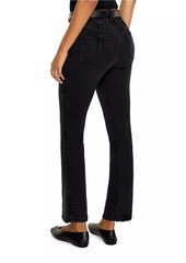 Good American Soft Tech Good Legs High-Rise Straight-Leg Jeans