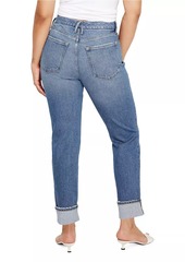 Good American The Weekender Cuffed Jeans