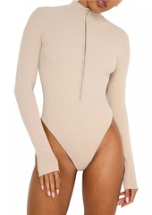 Good American Virgo Rib-Knit Bodysuit