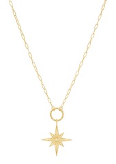gorjana Celeste Starburst Pendant Necklace in Gold at Nordstrom