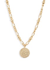 gorjana Banks Coin Pendant Necklace in Gold at Nordstrom