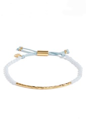gorjana Power Gemstone Self-Expression Bracelet in Self Express/Blue Agate/Gold at Nordstrom