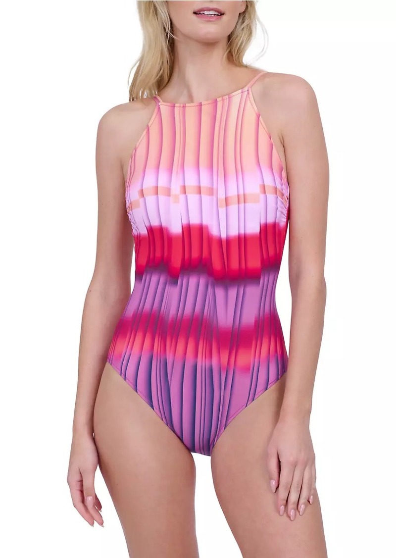 Gottex Gold Hour Printed One-Piece Swimsuit