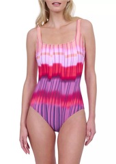 Gottex Gold Hour Squareneck One-Piece Swimsuit