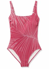 Gottex Women's Standard Textured Square Neck One Piece Swimsuit