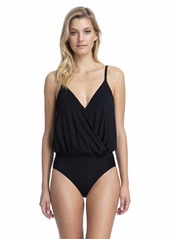 Gottex Women's Standard V-Neck Blouson One Piece Swimsuit