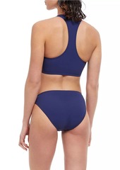 Gottex High-Neck Zip Bikini Top