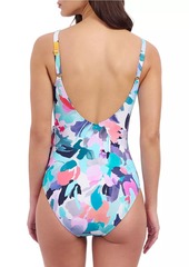 Gottex Holi Ruffled Surplice One-Piece Swimsuit