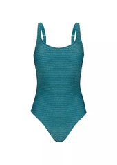Gottex Martini Rib-Knit One-Piece Swimsuit