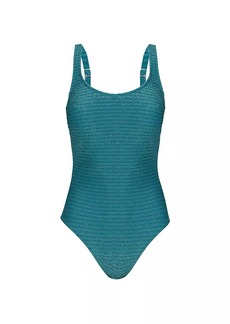 Gottex Martini Rib-Knit One-Piece Swimsuit