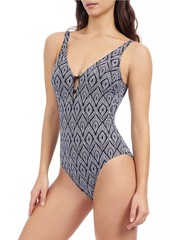 Gottex Plume Plunging V-Back Swimsuit