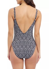 Gottex Plume Plunging V-Back Swimsuit