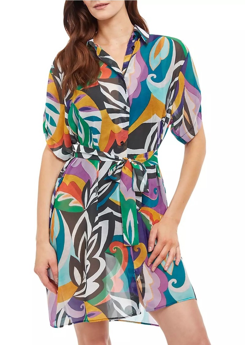 Gottex Printed Belted Cover-Up
