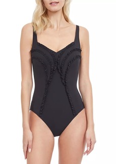 Gottex Queen Of Paradise Ruffled One-Piece Swimsuit