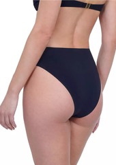 Gottex Rose Bud High-Waist Bikini Bottoms