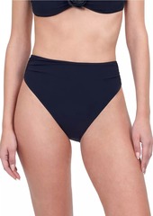 Gottex Rose Bud High-Waist Bikini Bottoms