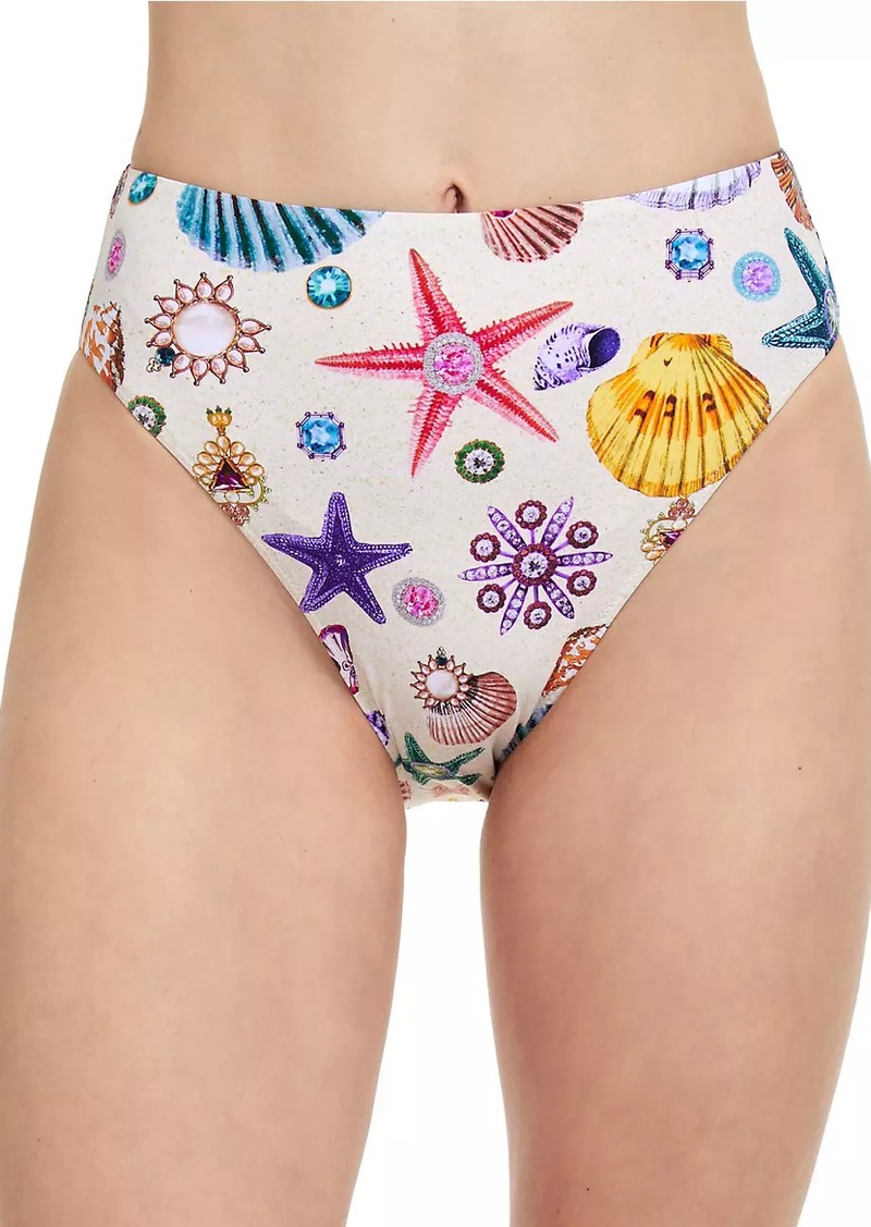 Gottex White Sands High-Waisted Bikini Bottom