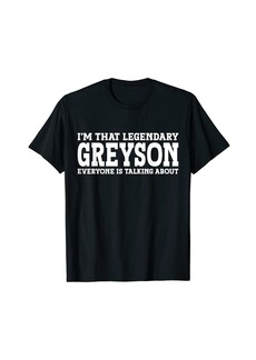 Greyson Personal Name Funny Greyson T-Shirt