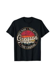 Greyson The Man The Myth The Legend Personalized Name T-Shirt