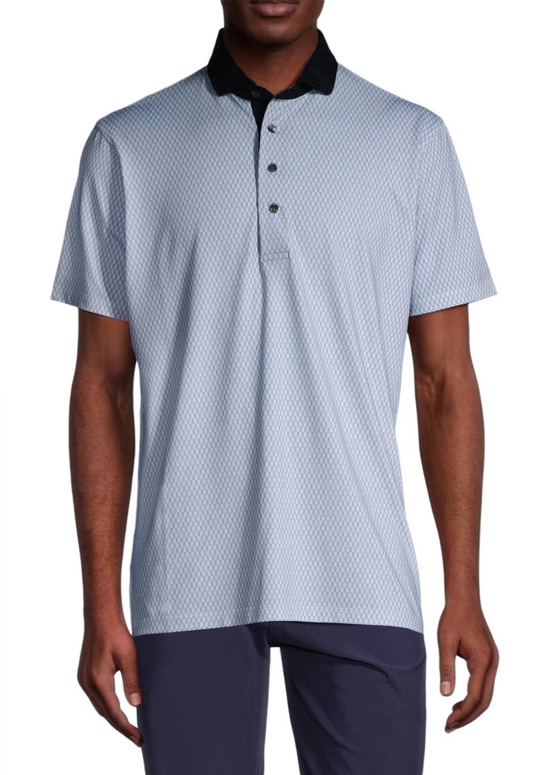 Greyson Long Tail Polo Shirt In Arctic