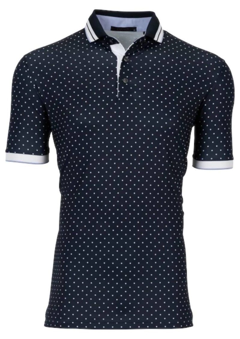 Greyson Men's Racquet Icon Polo Shirt In Canal