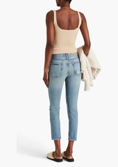 GRLFRND - Karolina distressed high-rise skinny jeans - Blue - 23