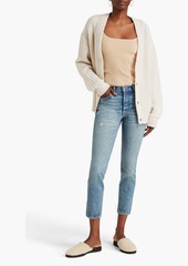 GRLFRND - Karolina distressed high-rise skinny jeans - Blue - 24