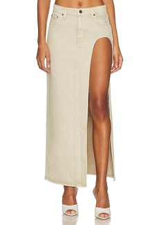 GRLFRND Blanca Maxi Skirt With High Slit
