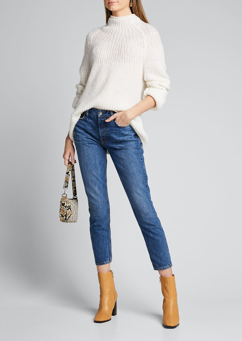 GRLFRND Karolina High-Rise Cropped Skinny Jeans