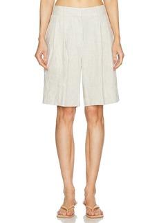 GRLFRND Linen Bermuda Shorts